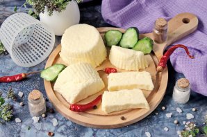 Домашний сыр из молока и кефира Домашний сыр из молока и кефира