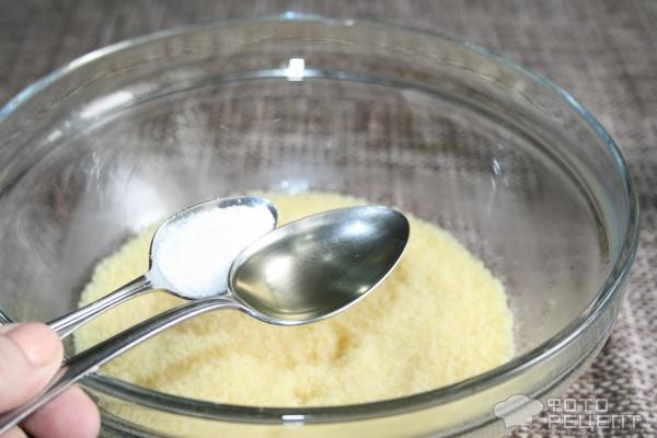 Рецепт: Турецкий салат - С кускусом, овощами и зеленью