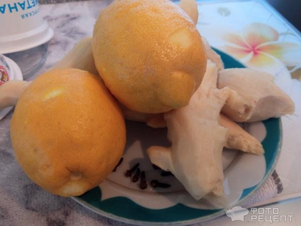 Рецепт: Мед с имбирем и лимоном - Вкусно и полезно. С гвоздикой.