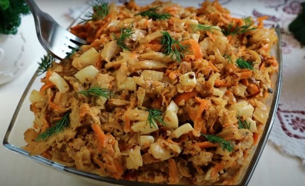 Можно использовать, как намазку. Новый салат &laquo;Кузьмич&raquo; &mdash; простой и вкусный рецепт на каждый день