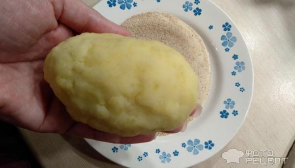 Рецепт: Зразы картофельные - с фаршем Рецепт: Зразы картофельные - с фаршем