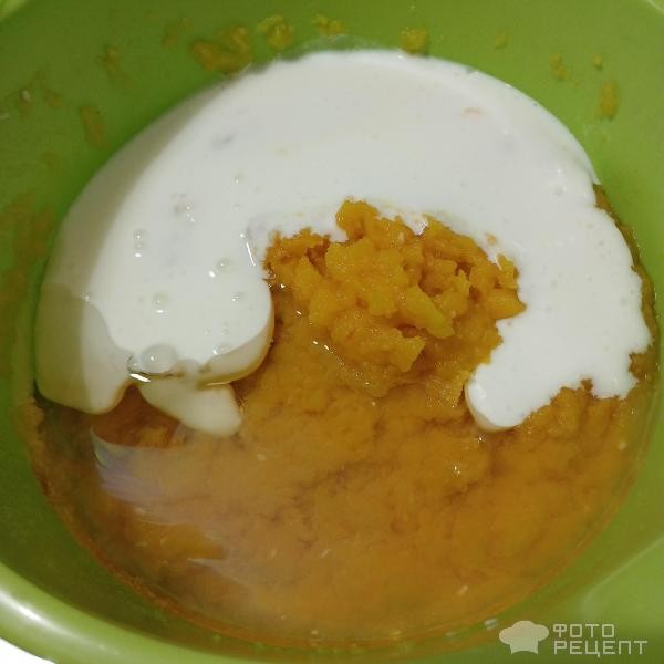 Рецепт: Тыквенная простая коврижка на скорую руку - Коврижка из семолины на кефире с запечённой тыквой. Рецепт: Тыквенная простая коврижка на скорую руку - Коврижка из семолины на кефире с запечённой тыквой.