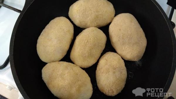 Рецепт: Зразы картофельные - с фаршем Рецепт: Зразы картофельные - с фаршем