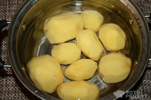 Рецепт: Картофельная запеканка с ветчиной - в греческом стиле