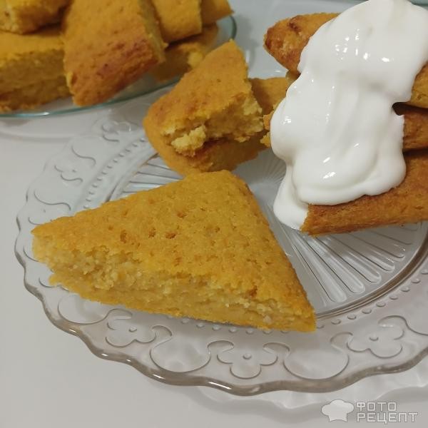 Рецепт: Тыквенная простая коврижка на скорую руку - Коврижка из семолины на кефире с запечённой тыквой. Рецепт: Тыквенная простая коврижка на скорую руку - Коврижка из семолины на кефире с запечённой тыквой.