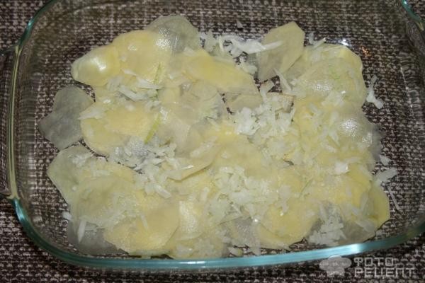 Рецепт: Картофельная запеканка с ветчиной - в греческом стиле