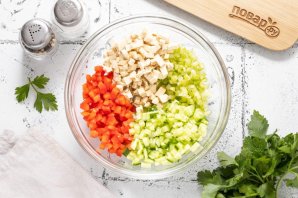 Салат с рисом и майонезом Салат с рисом и майонезом