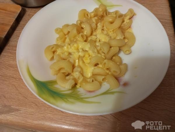 Рецепт: Макароны с сыром по-итальянски - Вкусное блюдо с плавленным сыром