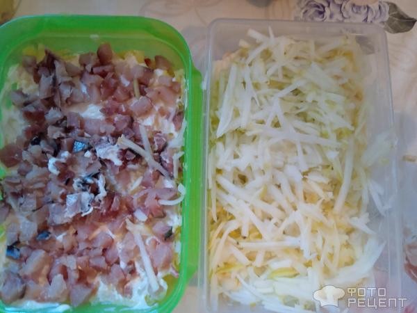 Рецепт: Салат из вареной свеклы "Вкусный" - Салат овощной "Кто украл селёдку" и как быстро приготовить "Шубу"