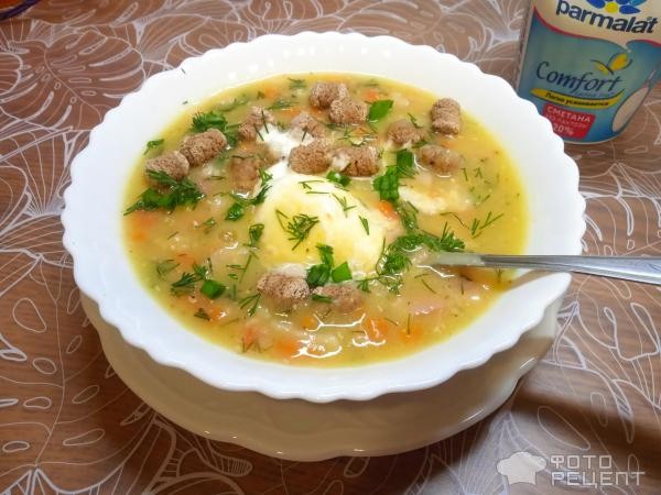 Рецепт: Суп из красной чечевицы - с беконом Рецепт: Суп из красной чечевицы - с беконом
