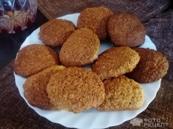 Рецепт: Печенье овсяное с творогом - на сливочном масле по-домашнему Рецепт: Печенье овсяное с творогом - на сливочном масле по-домашнему