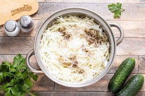 Салат из капусты и огурцов на зиму Салат из капусты и огурцов на зиму