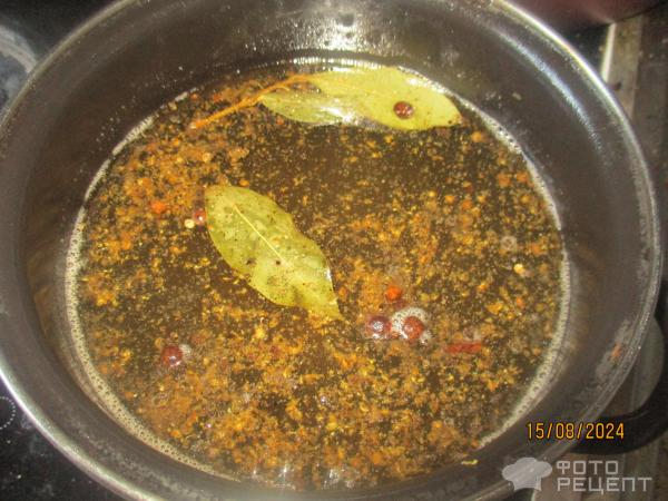 Рецепт: Маринованный перец фаршированный капустой - за два дня
