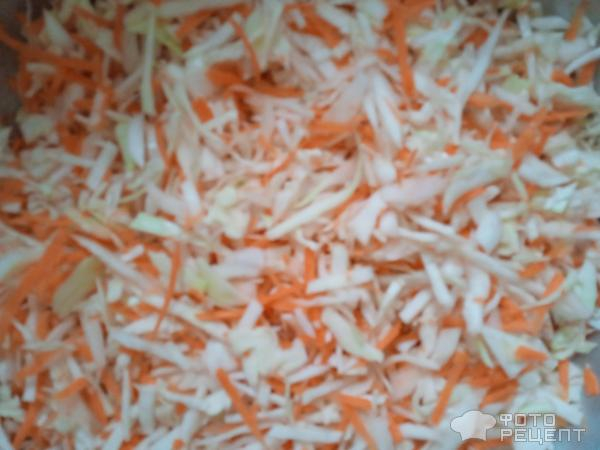 Рецепт: Хрустящая маринованная капуста - Быстрая, вкусная в 3 -х литровой банке