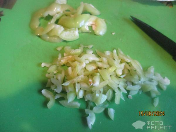 Рецепт: Маринованный перец фаршированный капустой - за два дня